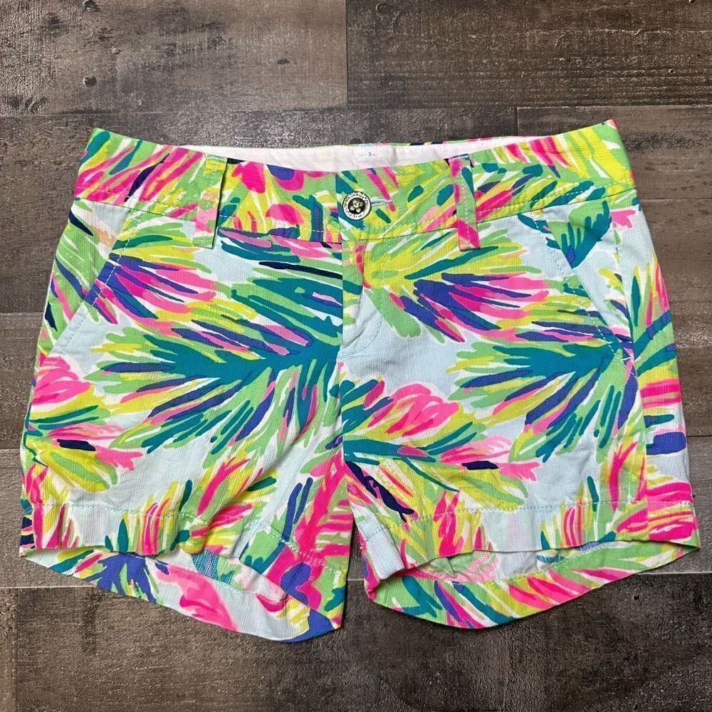 Lilly Pulitzer womens 00 Callahan Shorts island time preppy